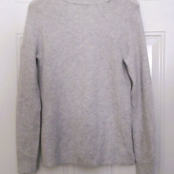 Denver Hayes Light Gray Button-Up V-Neck sweater - Sz M - Picture 5 of 9